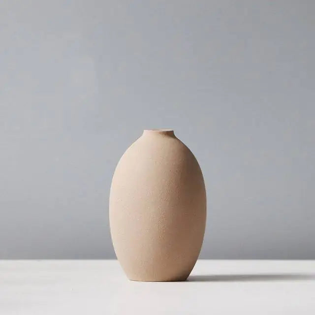 Nordic Colored Ceramic Vase Collection
